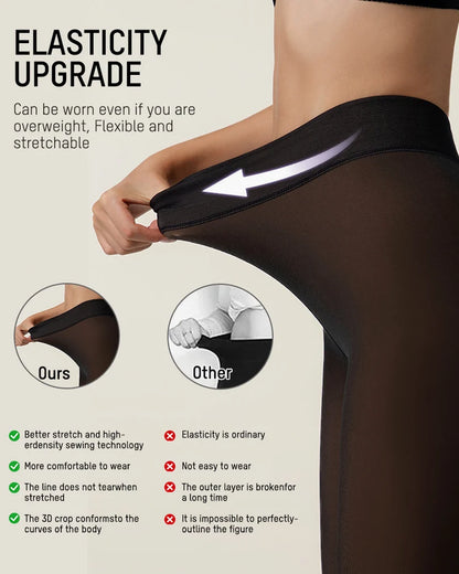 Translucent Fleece Lined Tights