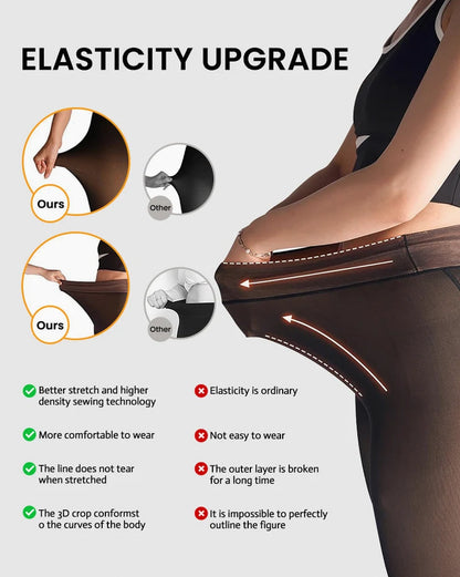 Translucent Fleece Lined Tights